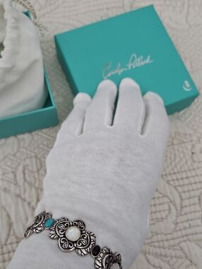 Carolyn Pollack Sterling Silver Gemstone Bracelet